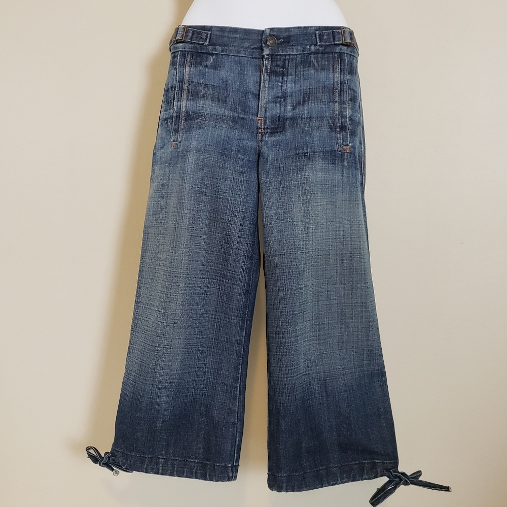 7 For All Mankind Crop Adjust Waist Size 26 Mid-Rise Size Jeans